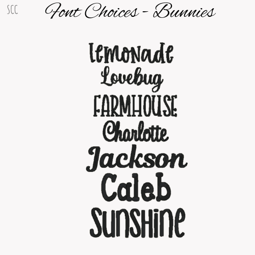 Personalized Bunnies - 16"