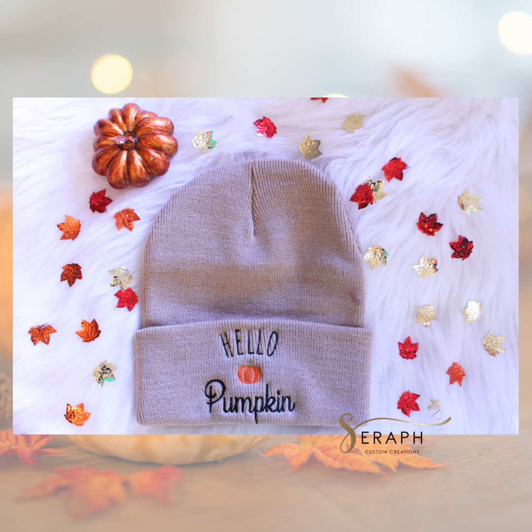 Hello Pumpkin Beanie