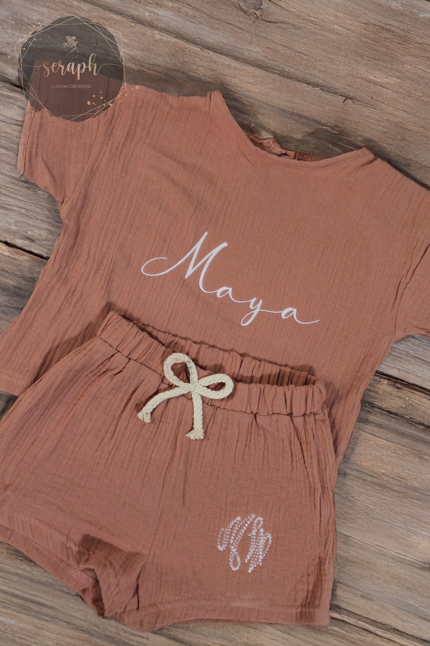 Girls Cotton Linen Two-Piece Sets
