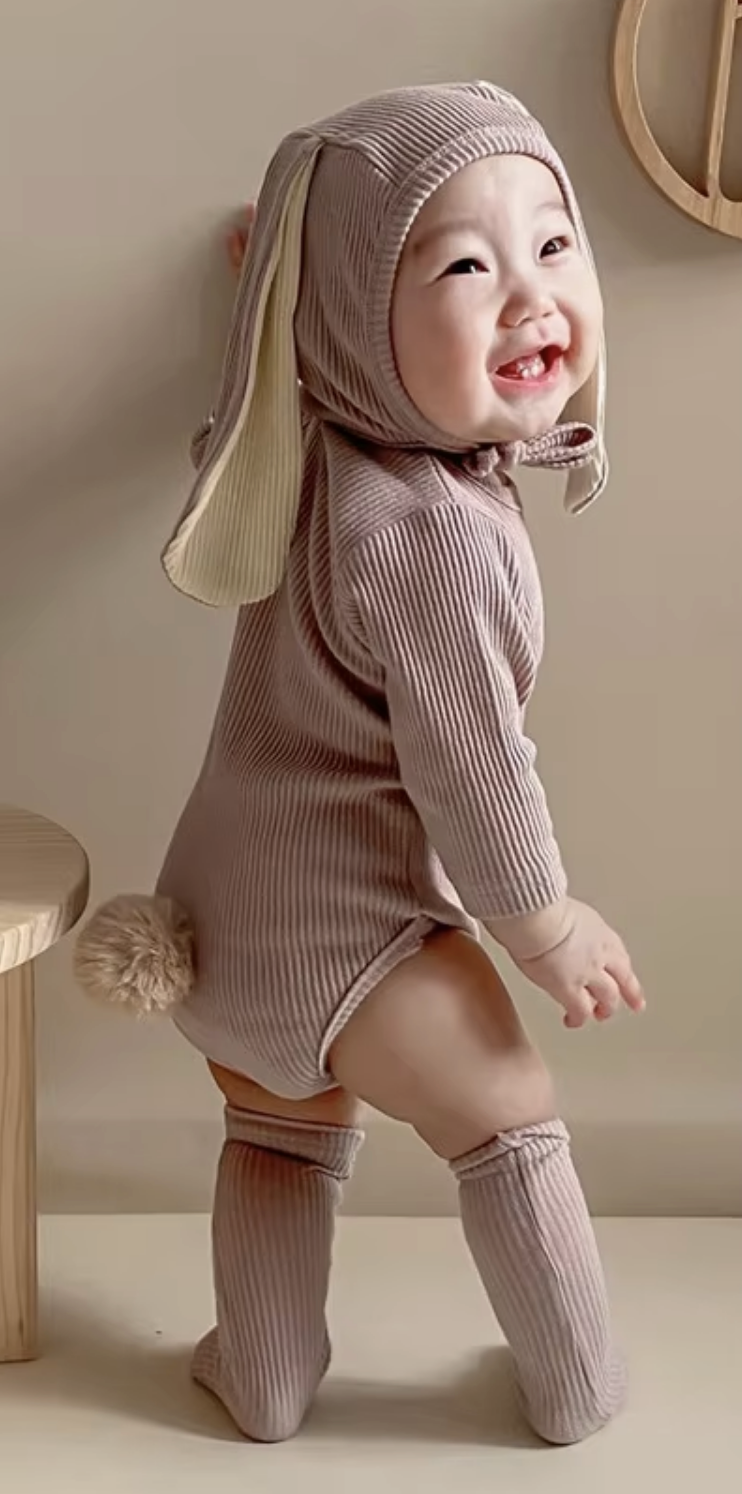 Bunny Outfits with Socks / Fluffy Tails (Preorder)