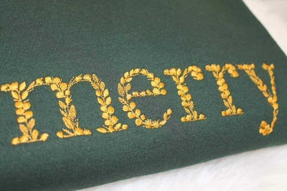 Floral Merry Sweatshirt