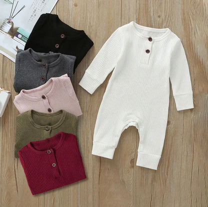 Rib Knit Romper (Unisex)