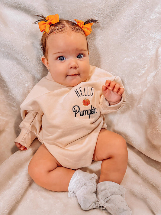 Hello Pumpkin Bubble Sweatshirt