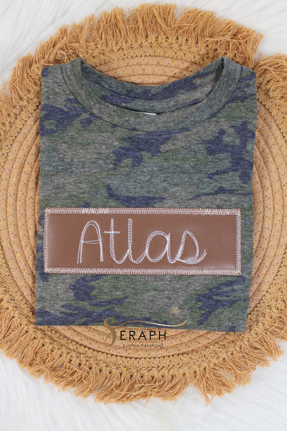 Camouflage Banner Name Tees