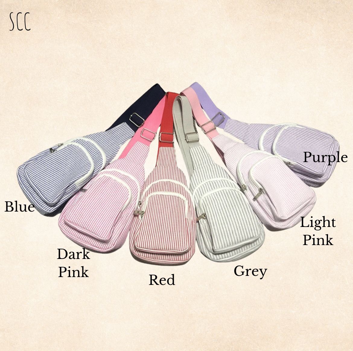 Seersucker Sling Bags