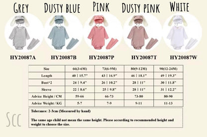 Bunny Outfits with Socks / Fluffy Tails (Preorder)
